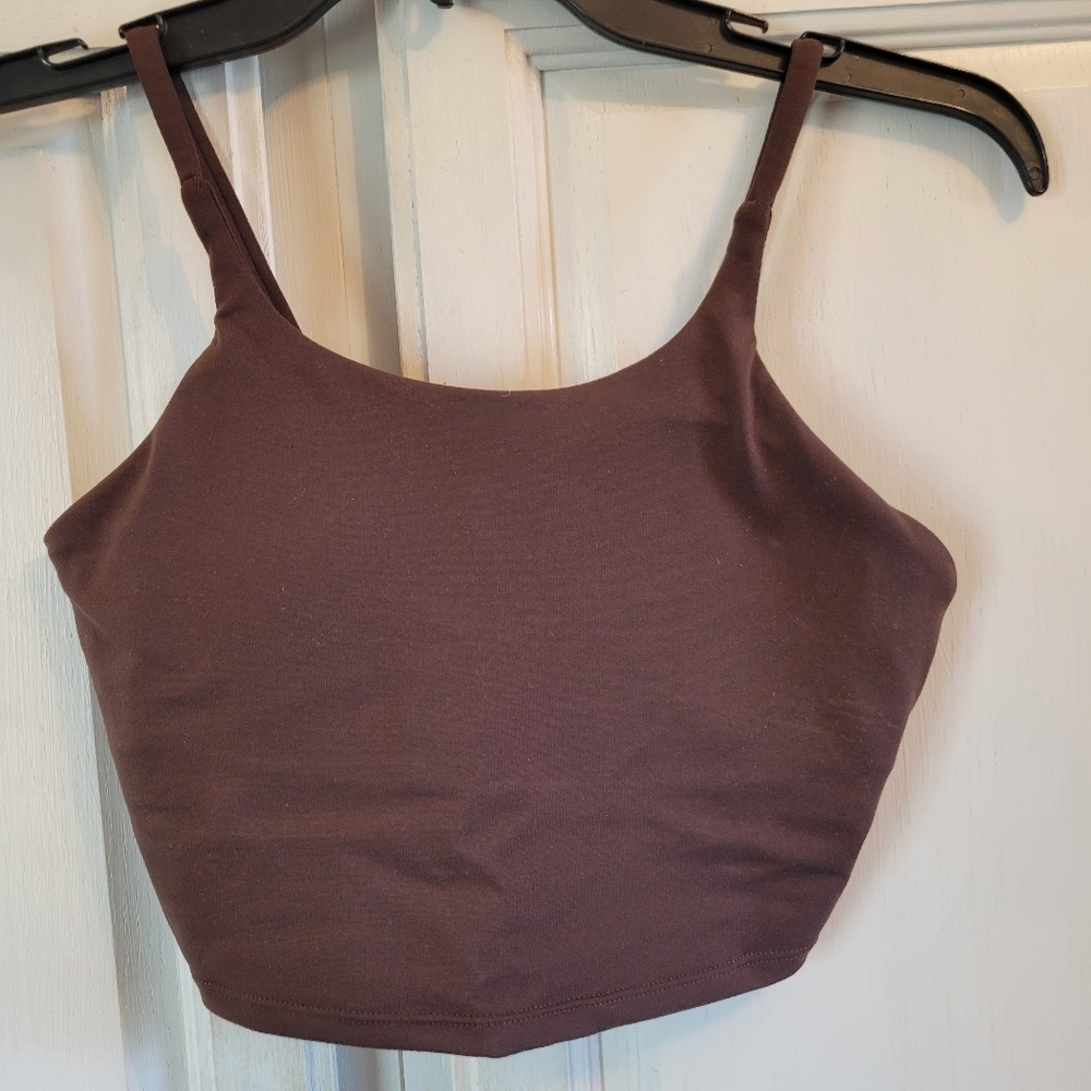 Halara Brown Cropped Tank Top